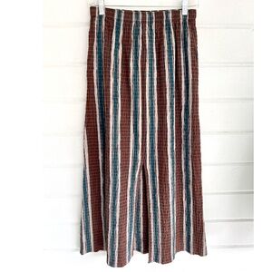 MARA HOFFMAN Kai Stripe Alba Skirt in Brown Multi - XS